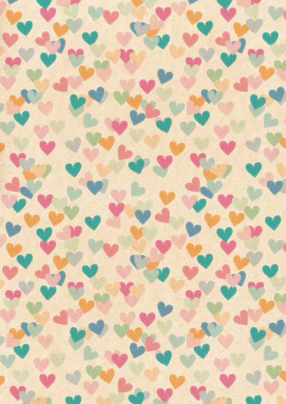 Zoewie Geschenkpapier – Nature Love (Frühling) – PEFC-zertifiziert – 700 × 1500 mm – Papier, sortiert