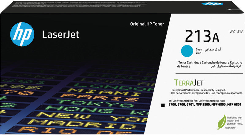 HP Toner 213A – cyan, 3000 Seiten – für Farb-Laserdrucker/Multifunktionsgeräte