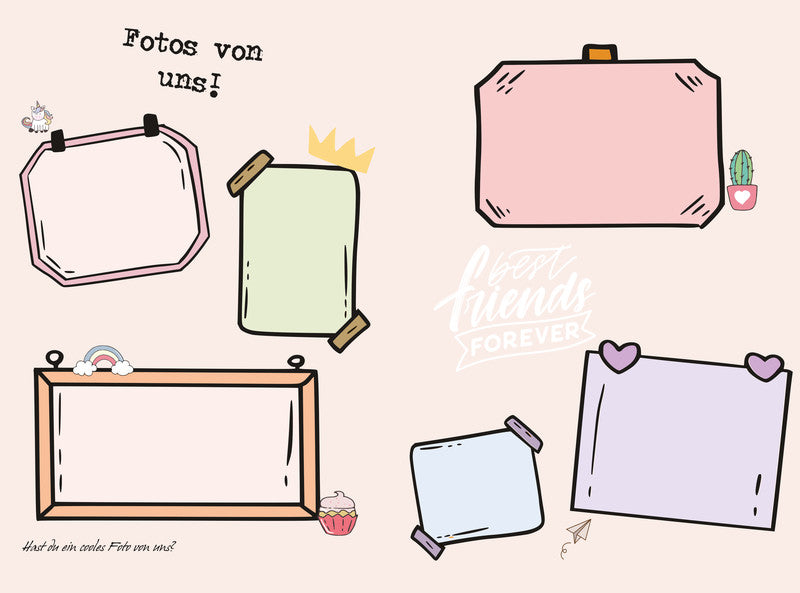 Pagna Save me Best Friends Freundebuch – 150 × 220 mm – 60 Seiten – deutsch, gebunden, Eichhörnchen