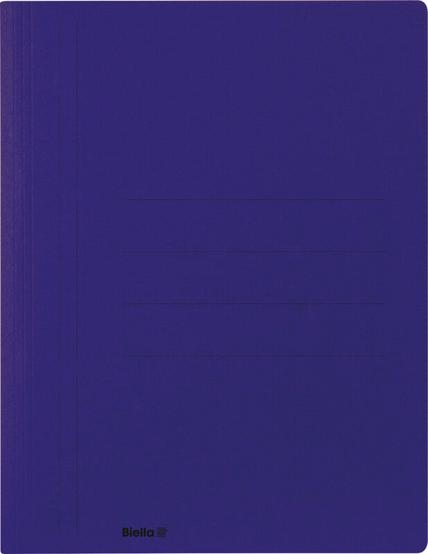 Biella Schnellhefter – A4, Karton, Blau, Beschriftungslinien, 280 g/m²