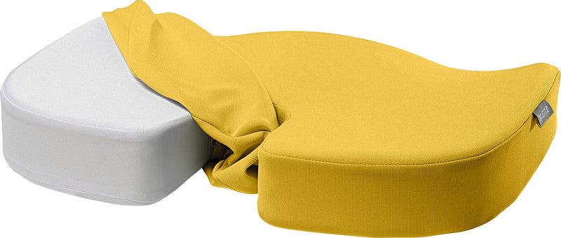 Leitz Kissen Ergo Cosy – 45,5 × 33,5 × 7,5 cm – Kunststoff, warmes Gelb