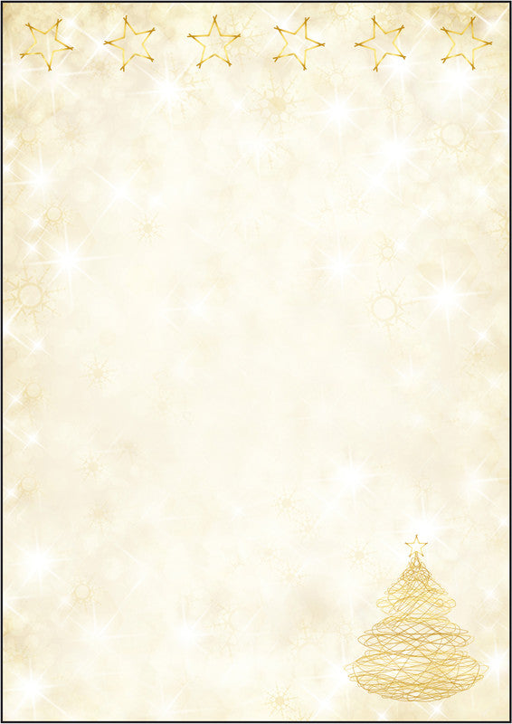Sigel Motivpapier – A4, 90 g/m², Graceful Christmas – für Inkjet/Laser/Kopierer – FSC – 100 Blatt