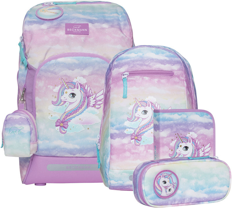 Beckmann Schulrucksack Active Air Flx – 6-teilig – Unicorn