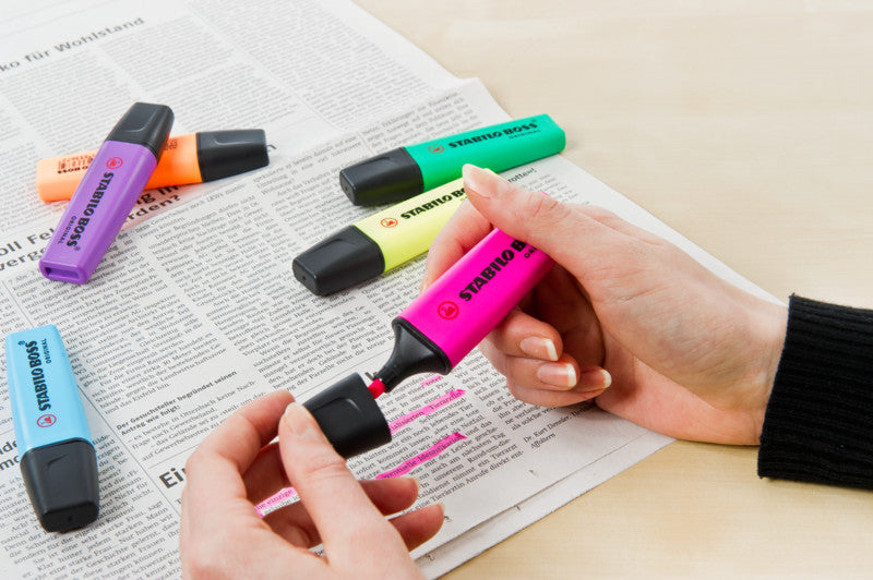 STABILO BOSS Original Textmarker Orange – Keilspitze, 2–5 mm, nachfüllbar