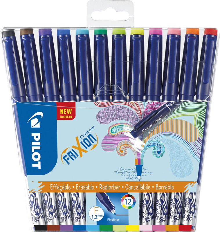 Pilot Fineliner – 12er-Set – 0,45 mm – 12 Farben, sortiert