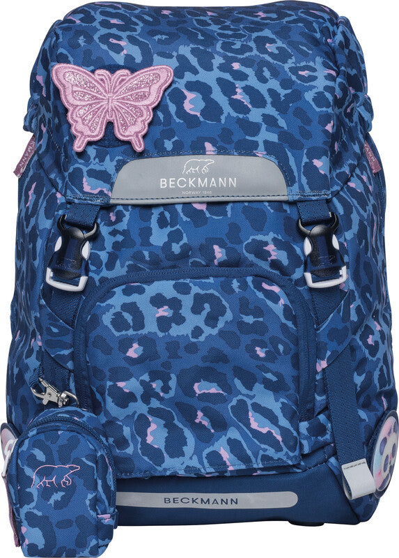 Beckmann Schulrucksack Classic – Cheetah – aus recyceltem PET