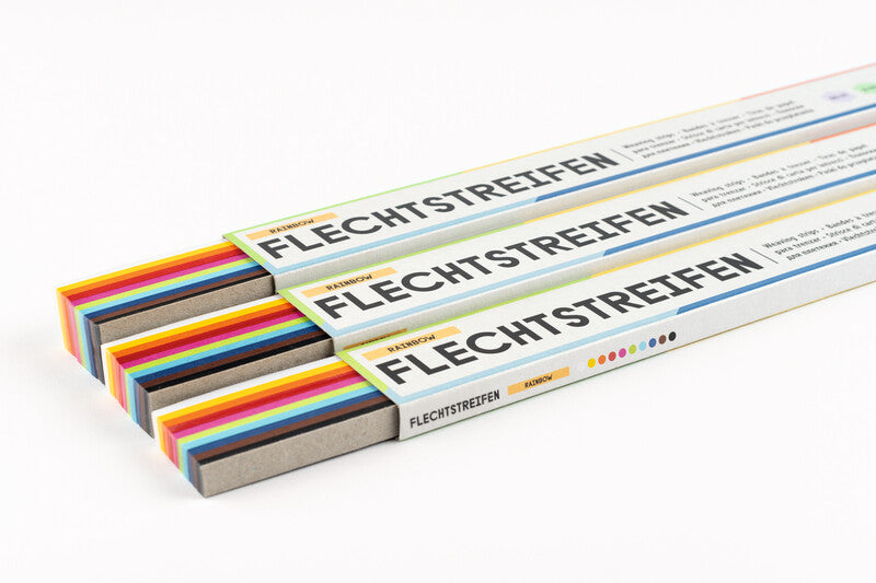 Folia Flechtblätter – 10 × 500 mm – 130 g/m² – sortiert – 200 Blatt