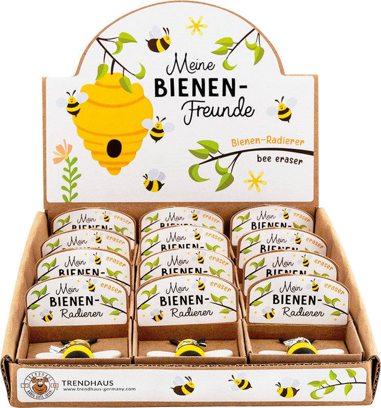 Trendhaus Radierer – für Bleistifte – 42 × 45 × 12 mm – Kunststoff – mehrfarbig