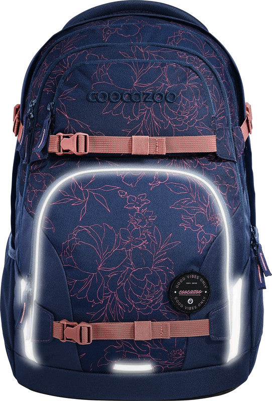 Coocazoo Rucksack Porter – Sweet Rose – 30,0 × 44,0 × 23,0 cm – recycelter Bestandteil