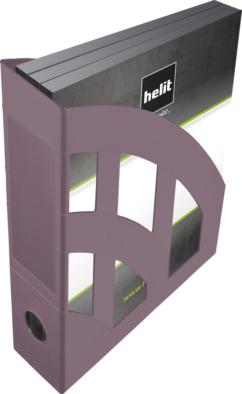 Helit the green bridge Stehsammler – für Format A4/C4, mit Griffloch, 78 × 320 × 248 mm, rot, Kunststoff