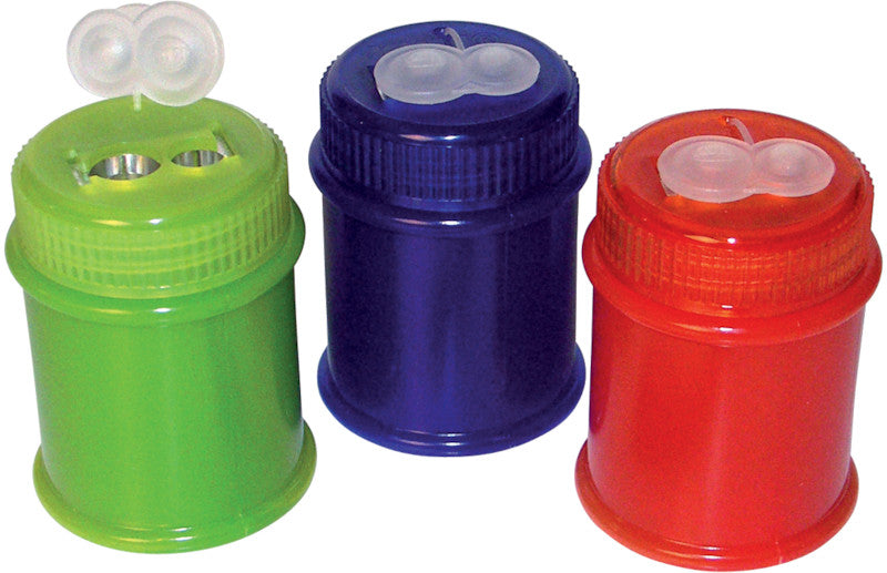 Kum Spitzer – manuell, 2-Loch, mit Behälter, für Blei- & Buntstifte Ø 8 & Ø 11 mm, Kunststoff, assortiert