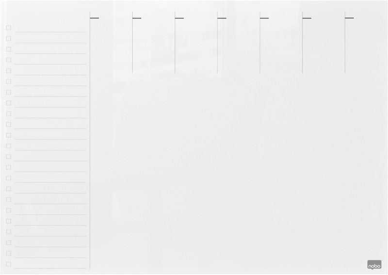 Nobo Whiteboard – 43 × 56 cm, Glas, magnetisch