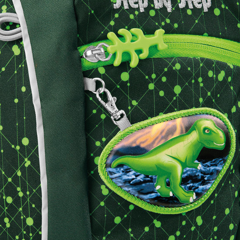 Step by Step Kindergartenrucksack – 2-teilig – Dino Nilo – Recycelte Materialien