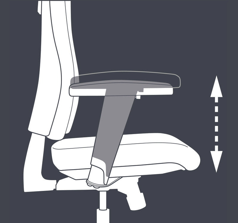 Topstar Bürostuhl Point 70 – Sitzhöhe 41–53 cm, 110 kg, schwarz