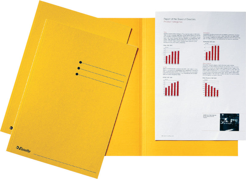 Esselte Sammelmappe, für A4, Karton, gelb