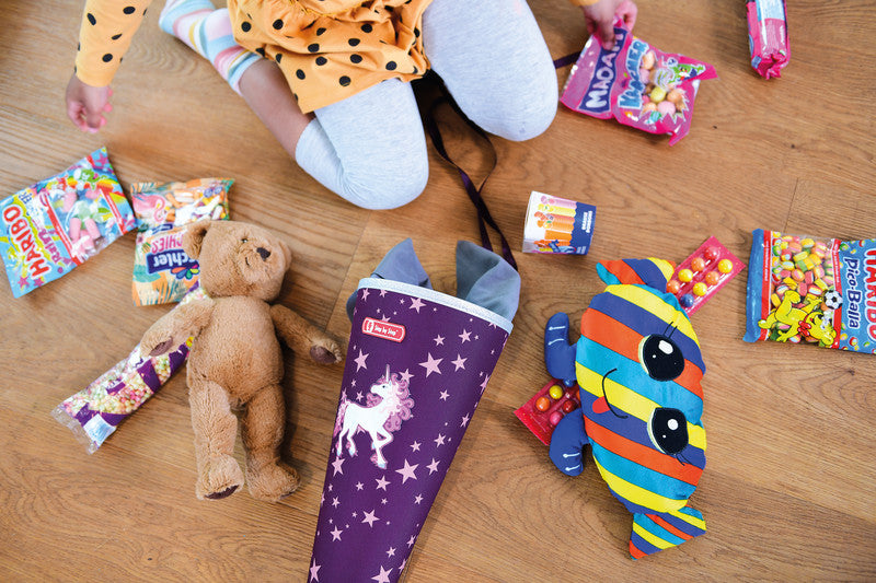 Step by Step Schultüte 70 cm × Ø 18 cm, 5 l – Motiv Einhorn Nuala – Serie 2IN1 – rPET