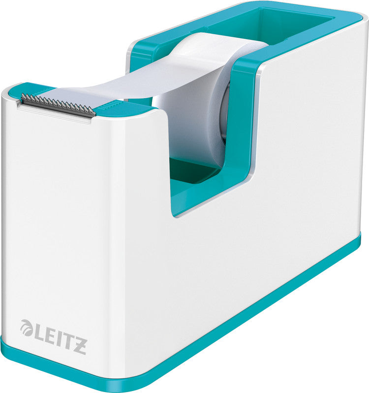 Leitz WOW Duo Colour Tischabroller – für Klebeband bis 19 mm × 33 m, inkl. Rolle 19 mm × 33 m