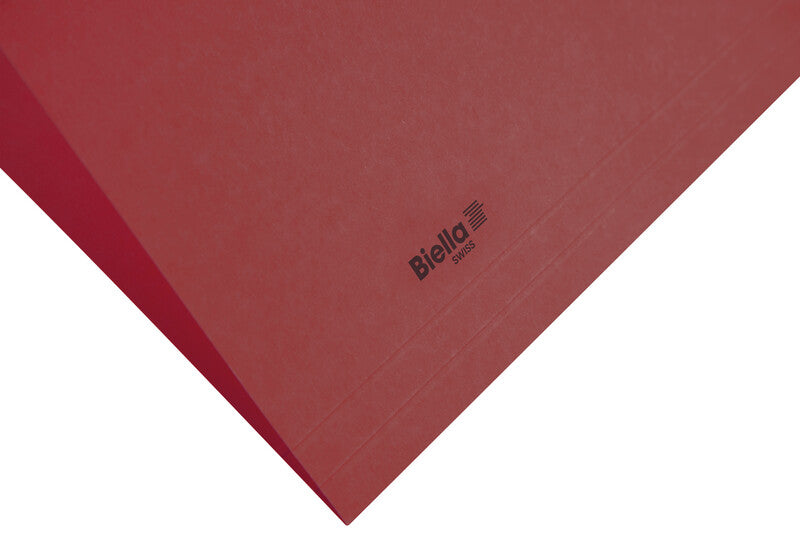 Biella Hängeordner für A4 – Karton, Rot, 320 × 250 mm, mit Vordruck