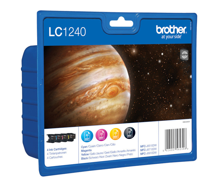 Brother Tintenpatronen-Multipack CMYK, 4er-Pack – für Inkjetdrucker/Multifunktionsgeräte