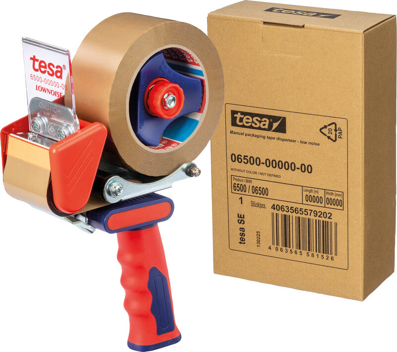 TESA Verpackungsbandabroller – für Verpackungsband bis 50 mm, mit Metallmesser