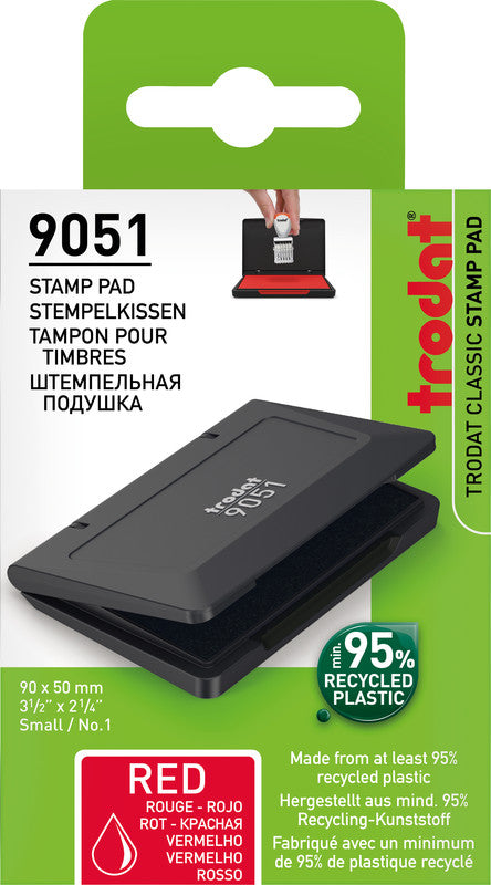 Trodat Stempelkissen – 50 × 90 mm, Kunststoff, Rot