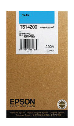 Epson Tintenpatrone T6142, Cyan, 220 ml