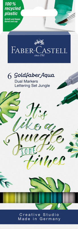 Faber-Castell Goldfaber Aqua Filzstifte, auswaschbar, 6 Farben