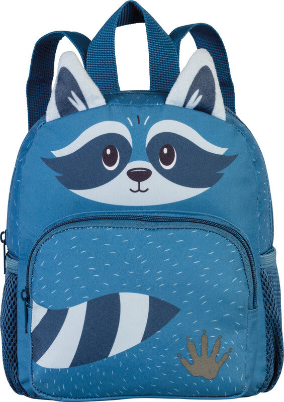 Glühwürmchen Ella – Kindergartenrucksack, Waschbär, 5 l, 21×24×13 cm, mit Plüschohren