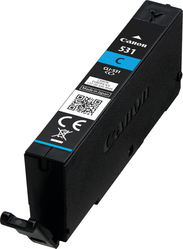 Canon Tintenpatrone CLI-531, cyan, 8,2 ml – für Inkjetdrucker/Multifunktionsgeräte