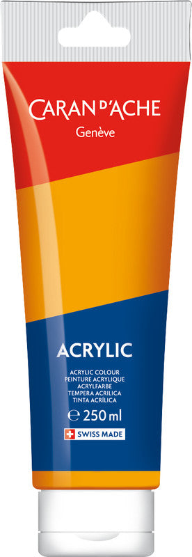 Caran d-Ache Caran d'Ache – Acrylfarbe – Orange, 250 ml, für Leinwand, Stoff & Papier