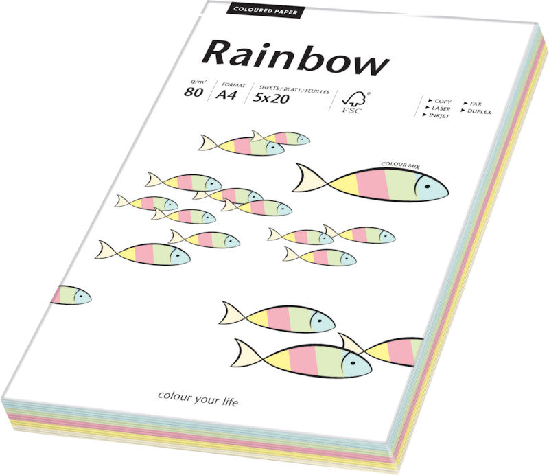 Papyrus Kopierpapier – A4, 80 g/m², Pastell – für Inkjet, Laser, Kopierer – FSC – 100 Blatt