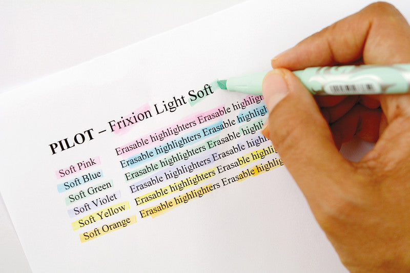 Pilot FriXion Light Textmarker Pastellgrün – Keilspitze, 3,3 mm, radierbar