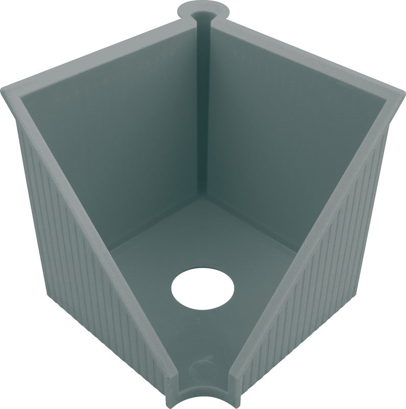 Helit Zettelbox – Kunststoff, lichtgrau, 127 × 117 mm – für bis zu 250 Blatt