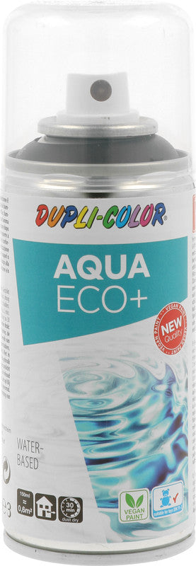 Dupli-color Aqua Eco+ – Farbspray – Schwarz, matt, 150 ml