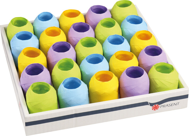 Präsent Geschenkband Eiknäuel Opak – sortiert – 1,0 × 2000 cm
