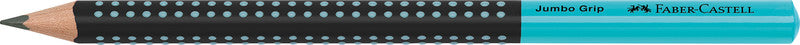 Faber-Castell Grip Jumbo Zweifarbiger Bleistift, Dreikant, Grip-Zone B, Mine Ø 3,25 mm, farbig sortiert