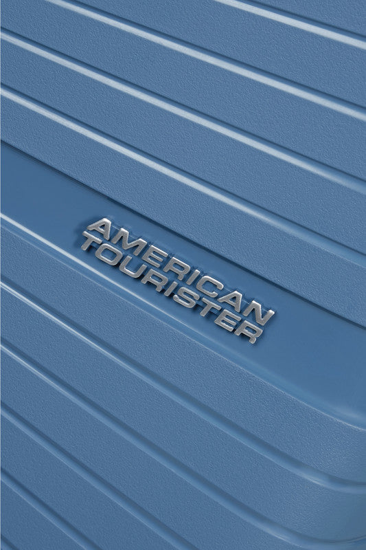 American Tourister Handgepäck-Trolley – Hartschale PP, 4 Doppelrollen, mit TSA, Coronet Blue, 40 × 50 × 20 cm