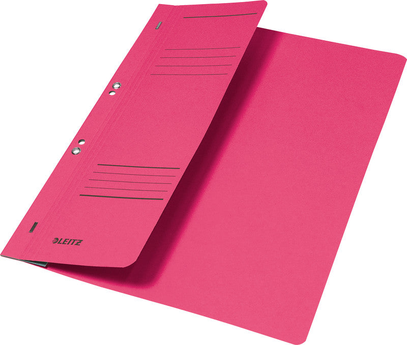 Leitz Schnellhefter – A4, Karton, Rot, Beschriftungslinien, 250 g/m²
