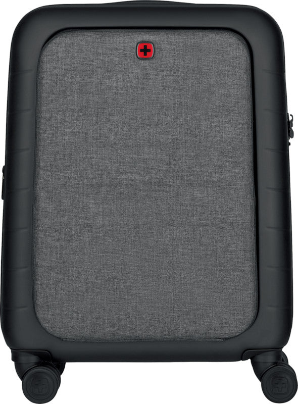 Wenger/SwissGear Wenger Notebook-Trolley – für Notebooks bis 14", Hartschale PC/ABS, 4 Doppelrollen, mit TSA, schwarz/grau