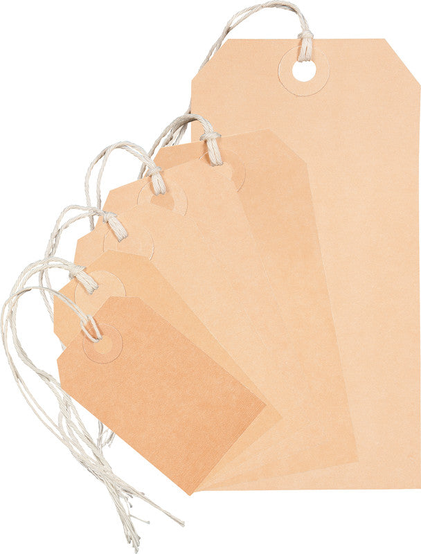 Biella Anhängeetiketten – 35 × 55 mm, Karton, 50 Stk
