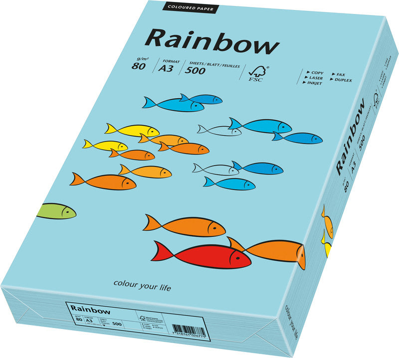 Papyrus Kopierpapier – A3, 120 g/m², mittelblau – für Inkjet/Laser/Kopierer – FSC – 250 Blatt