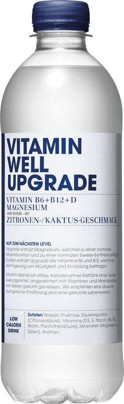 Vitamin Well Vitaminwasser Upgrade Zitrone & Kaktus ohne Kohlensäure – 5 dl