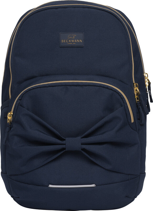 Beckmann Junior Sport Rucksack – Blue Bow – Dunkelblau, 30 l – aus recycelten PET-Flaschen