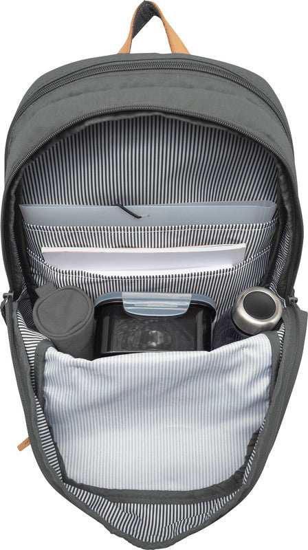 Beckmann Schulrucksack – Urban – Foggy Green – Blau – 30,0×48,0×22,0 cm – Recycelte Materialien