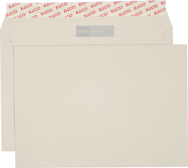 Elco Couvert C5, ohne Fenster, selbstklebend, grau, 100 g/m² – 500 Stk.