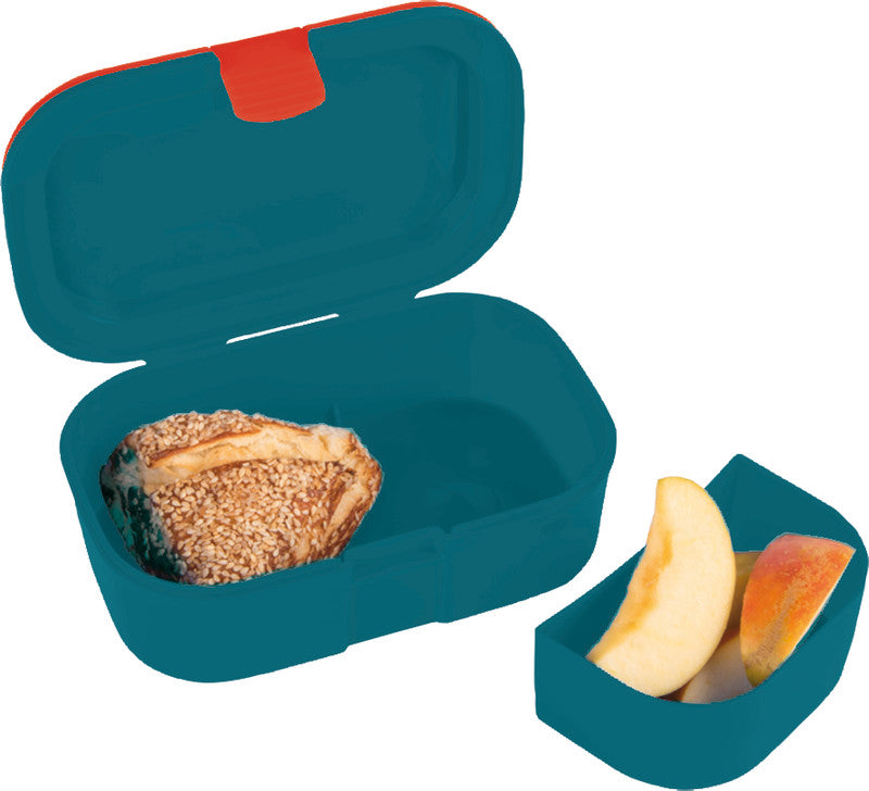 Tapirella Lunchbox – 1,2 l – mit herausnehmbarem Einsatz – PP – mehrfarbig, Rakete – 16,5 × 6,5 × 10,5 cm