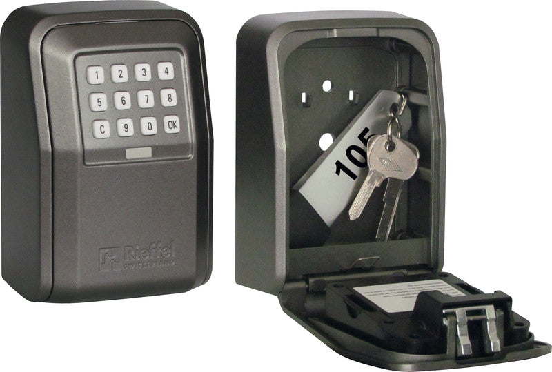 Rieffel Schlüsseldepot KSB-ELO XL, für bis zu 25 Schlüssel, Elektronikschloss (6-stellig), schwarz