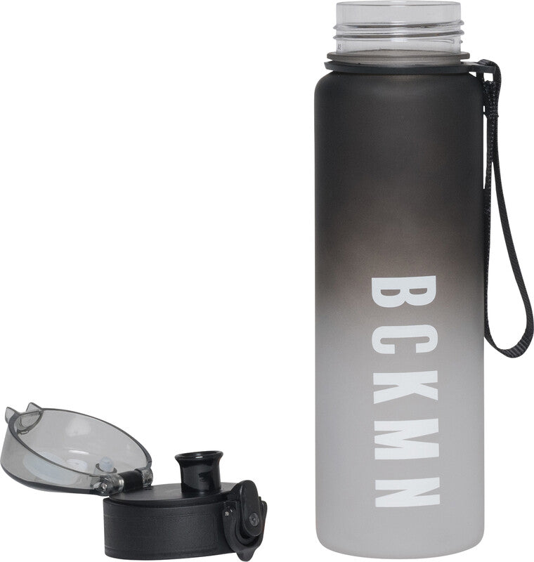 Beckmann Trinkflasche – 6,5 dl – Kunststoff (Tritan), Druckverschluss, auslaufsicher – Black Gradient