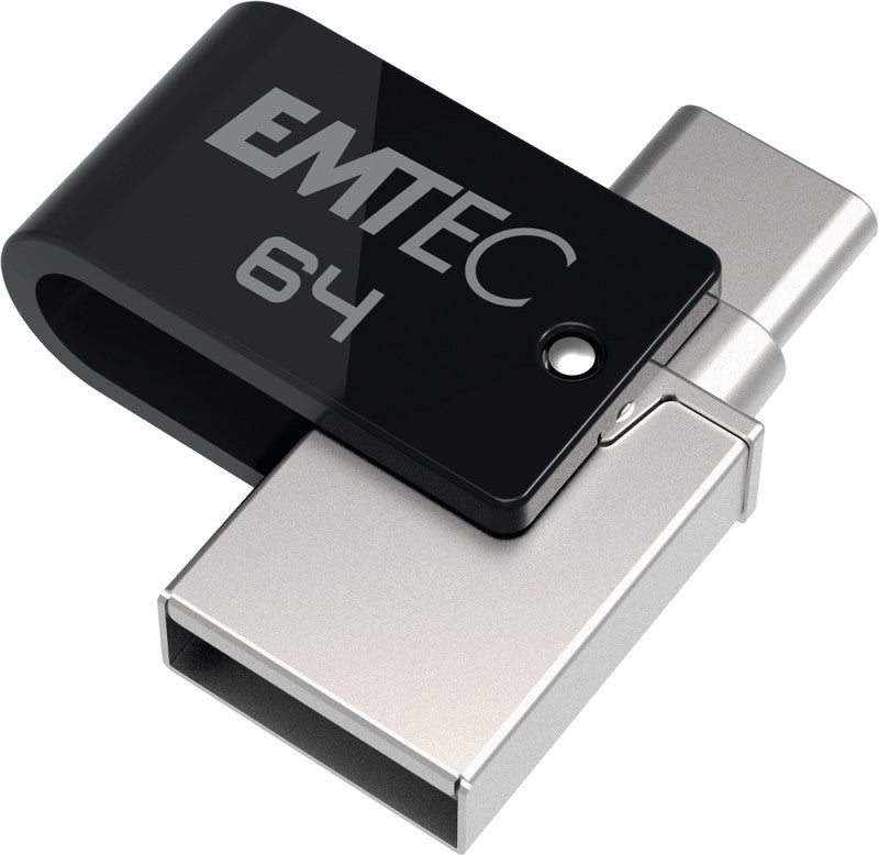 Emtec T260C USB-Stick – 64 GB, USB 3.2, Lesegeschwindigkeit bis 180 MB/s