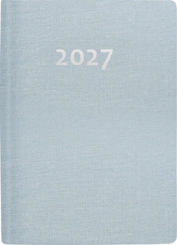 Biella Rex Agenda – 1 Woche/2 Seiten, gebunden, 10,1 × 14,2 cm, 2027, Rot, FSC